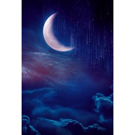   Vinyl háttér fotózáshoz.Holdat, éjszakát ábrázoló fotó háttér 150cm(sz) x 210(m) A10136894