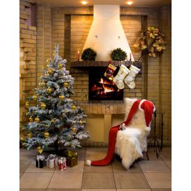   Vinyl háttér fotózáshoz.Karácsonyi fotó háttér  150cm(m) x 210cm(sz) SD-423