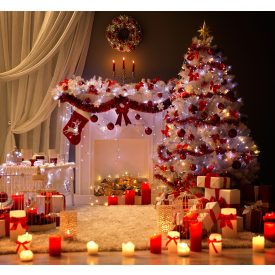   Vinyl háttér fotózáshoz. Karácsonyi fotó háttér  150cm(m) x 210cm(sz) ASD-425