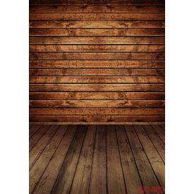   Vinyl háttér fotózáshoz. Sötét deszka falat ábrázoló fotó háttér 150cm(sz) x 210cm(m)  AXX-002