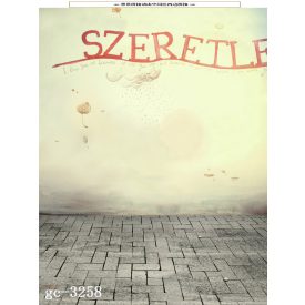   Vinyl háttér fotózáshoz. Valentin napi fotó háttér 150cm(sz) x 210cm(m) Agc-3258