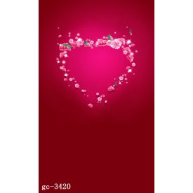   Vinyl háttér fotózáshoz. Valentin napi fotó háttér 150cm(sz) x 210cm(m) Agc-3420
