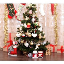   Vinyl háttér fotózáshoz. Karácsonyi fotó háttér 150cm(m) x 210cm(sz) Asd-437