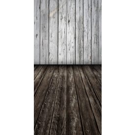   Vinyl háttér fotózáshoz. Szürke deszka falat ábrázoló fotó háttér 180cm(sz) x 270cm(m)  B16-367
