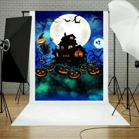   Vinyl háttér fotózáshoz. Halloween fotó háttér 180cm(sz) x 270cm(m) B9511