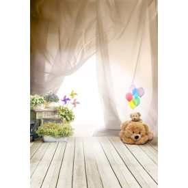   Vinyl háttér fotózáshoz.Macis stúdió háttér gyermek fotózáshoz fotó háttér 180cm(sz) x 270(m) BGC-4015