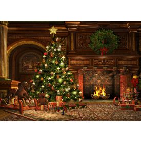   Vinyl háttér fotózáshoz. Karácsonyi fotó háttér 180cm(m) x 270cm(sz) BSD-176