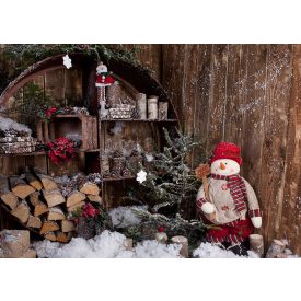   Vinyl háttér fotózáshoz. Karácsonyi fotó háttér 180cm(m) x 270cm(sz) BSD-237