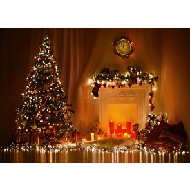   Vinyl háttér fotózáshoz. Karácsonyi fotó háttér 180cm(m) x 270cm(sz) Bsd-177