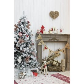   Vinyl háttér fotózáshoz.Karácsonyi , kandallós fotó háttér 180cm(sz) x 270(m) Bsd-264