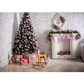   Vinyl háttér fotózáshoz. Karácsonyi fotó háttér 200cm(m) x 300cm(sz) CSD-246