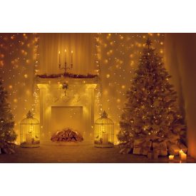   Vinyl háttér fotózáshoz. Karácsonyi fotó háttér 200cm(m) x 300cm(sz) CSD-417