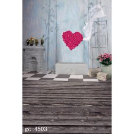   Vinyl háttér fotózáshoz. Valentin napi stúdió háttér 200cm(sz) x 300cm(m) Cgc-4053
