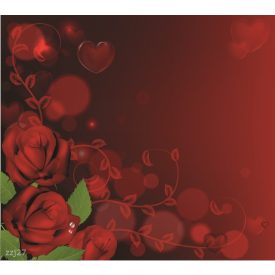   Vinyl háttér fotózáshoz. Szíves-virágos stúdió háttér 200cm(m) x 300cm(sz) Czzj27